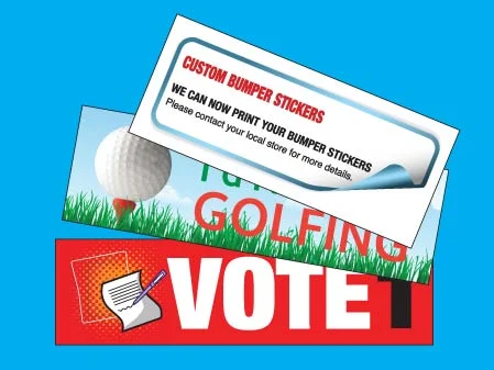 Custom label solutions for bumper sticker