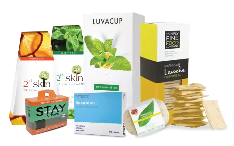 QLM Label Makers Soft FOLDED CARTONS & Packaging Examples