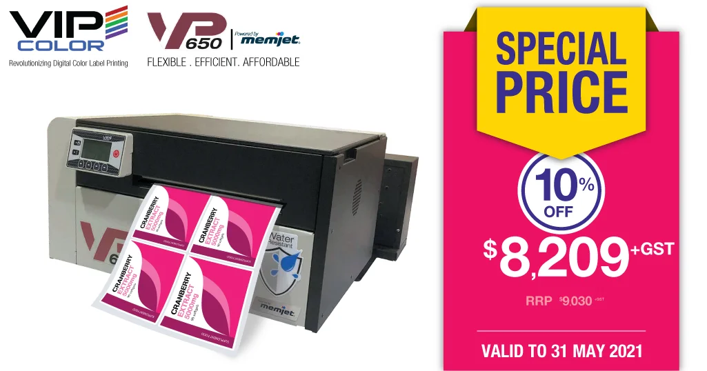 VP650 VIP Colour Printer Specials
