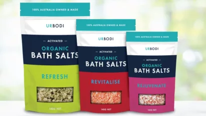 flexible packaging in a range of sizes