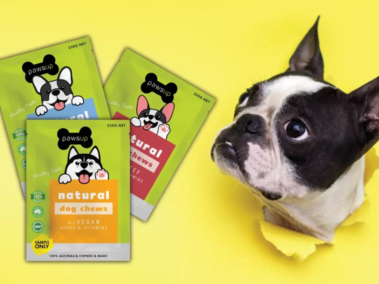 sachets and 3ss for pet food