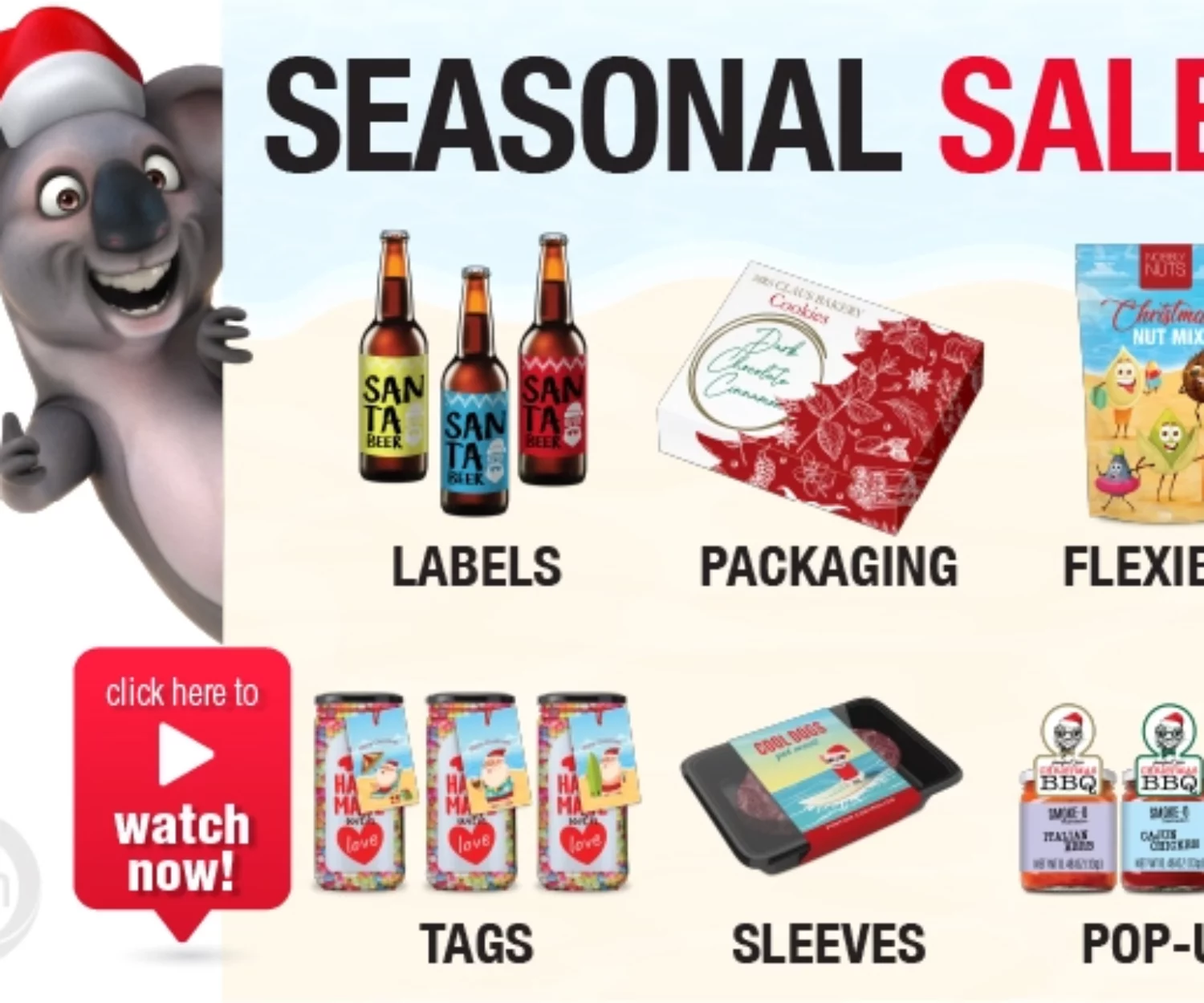 Seasonal Sales Label & Packaging ideas
