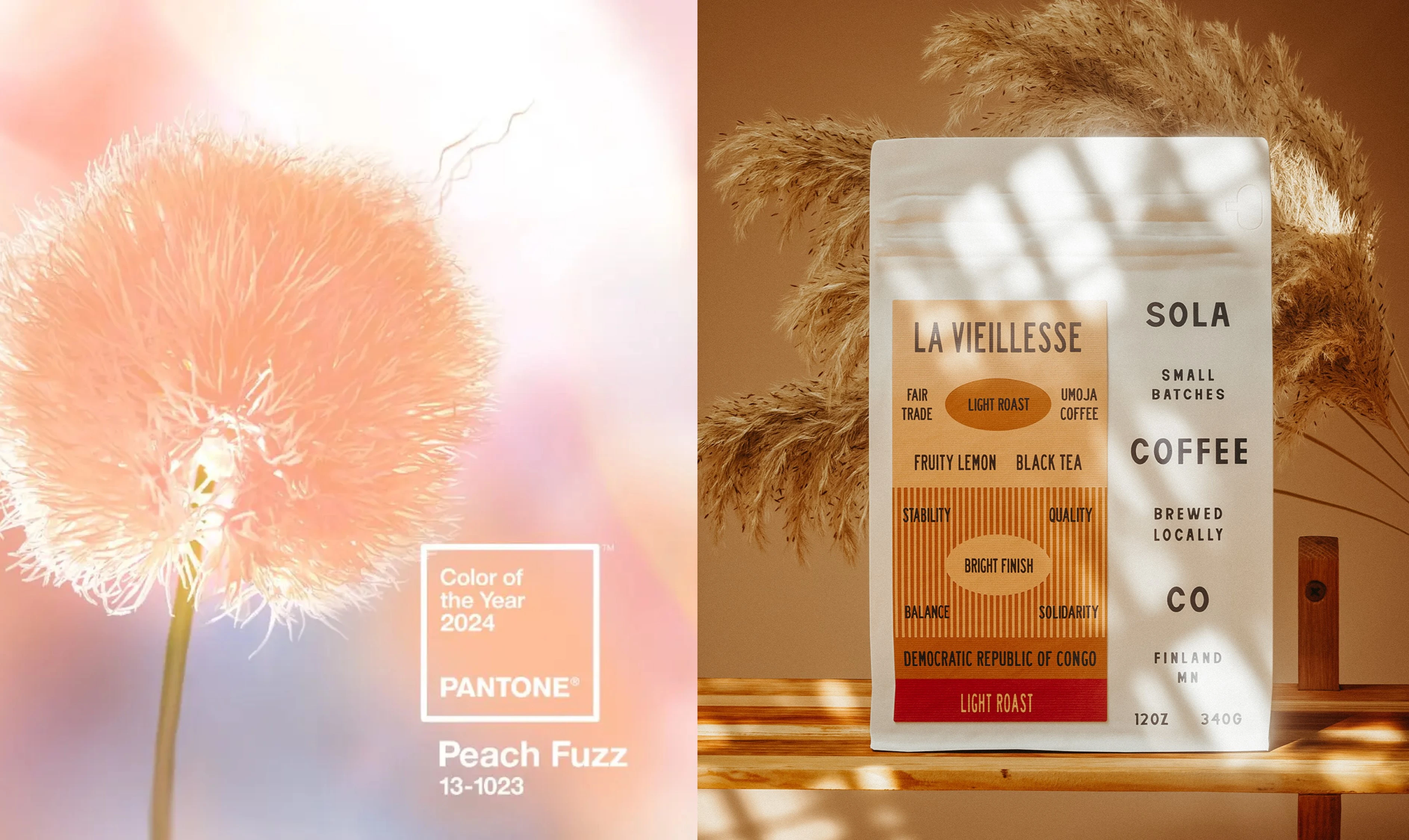 Peach fuzz - pantone colour of the year 2024